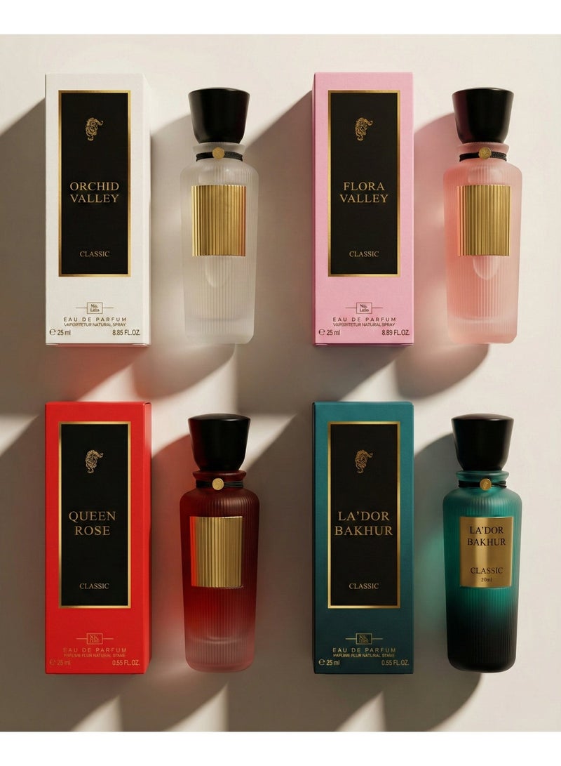 Classic perfume set consisting of 4 pieces, 25 ml each - Image 1